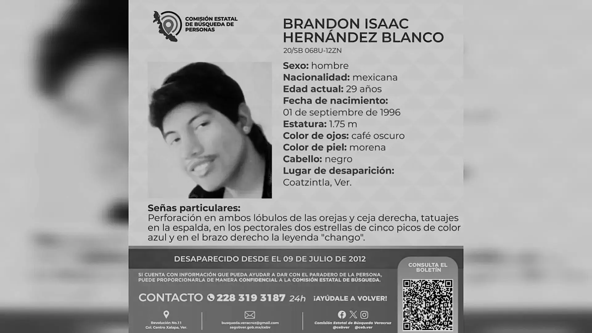 Brandon Isacc regresa con su familia tras casi 14 años en la fosa común