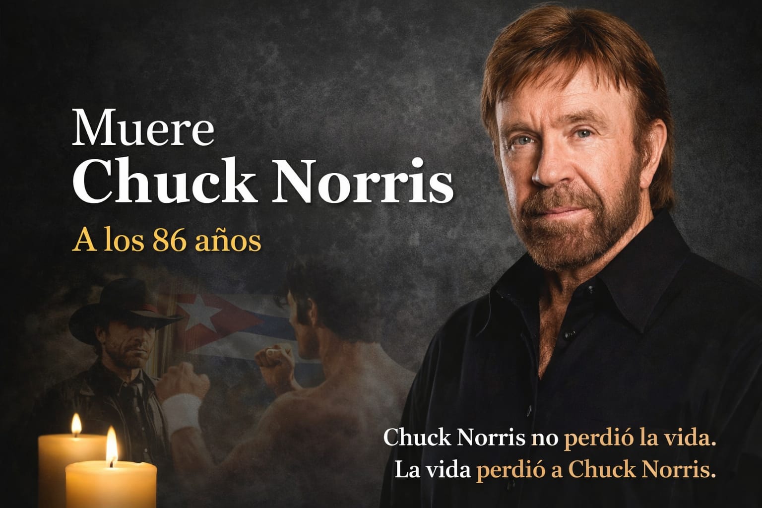 Muere Chuck Norris a los 86 años; ícono del cine de acción y las artes marciales
